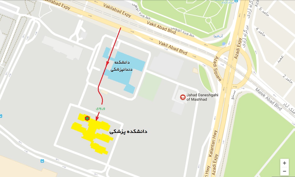 نقشه گروه اخلاق پزشکی department map